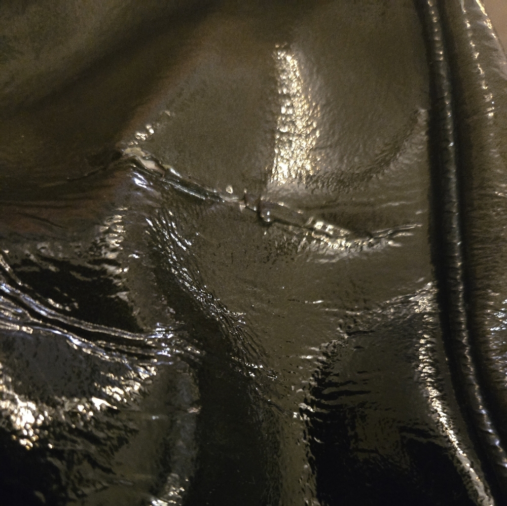 Charles David Patent Leather Tote Bag Y2K - Picture 10 of 11